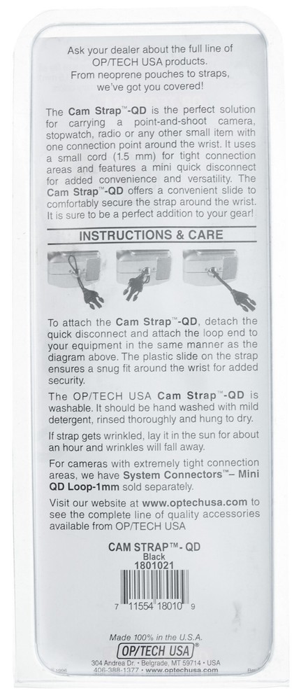 Cam Strap QD Neoprene Camera Adjustable Wrist Strap for Hand-Held Electronics