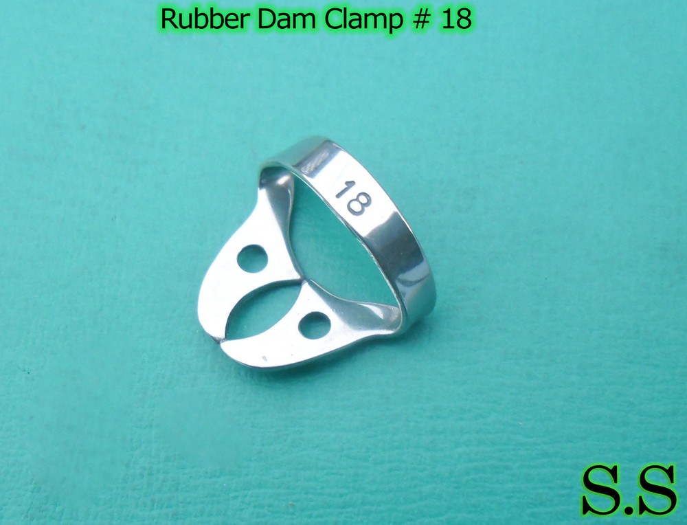 3 Endodontic Rubber Dam Clamp #18 Dental Instruments