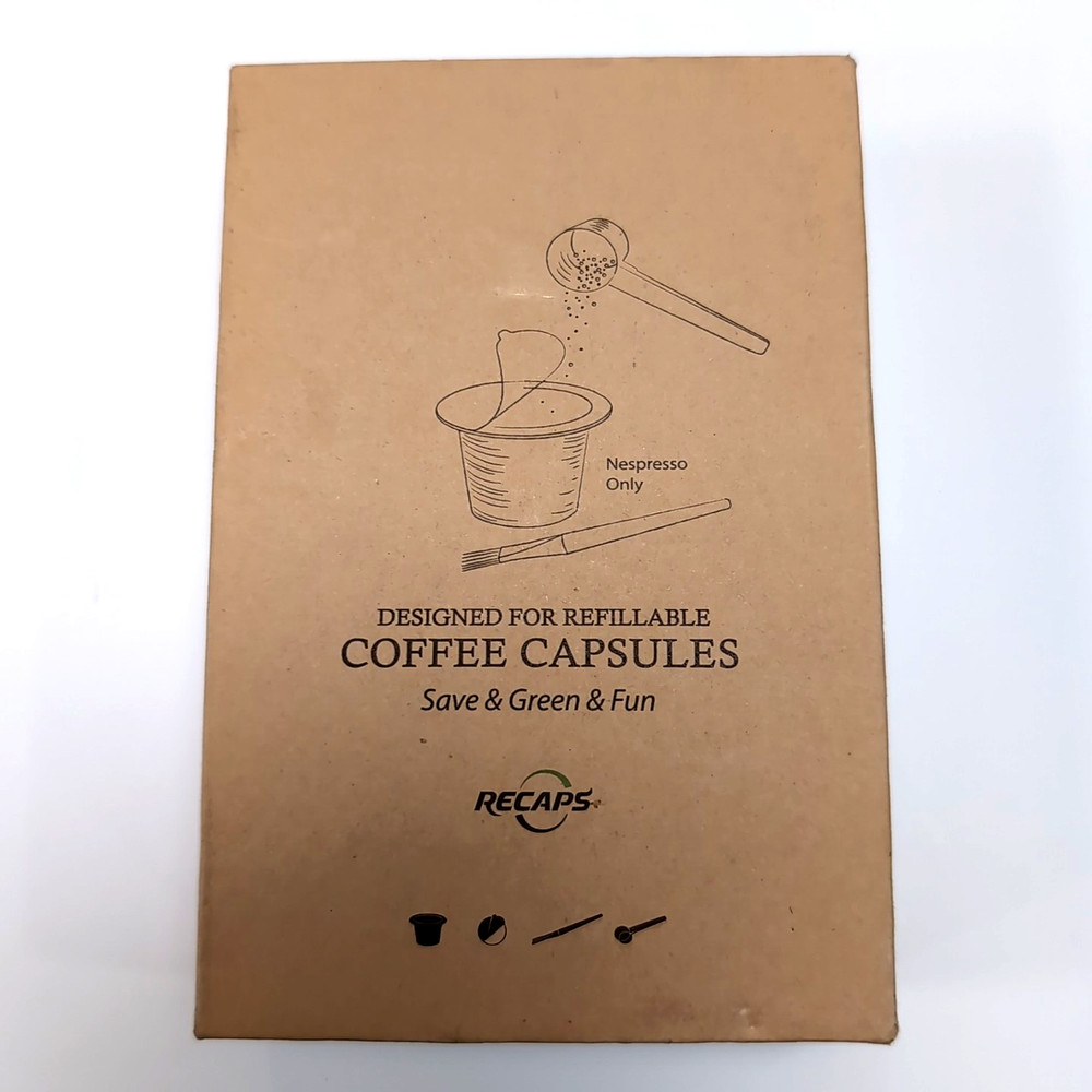 RECAPS Refillable Coffee Capsules Espresso READ WHICH MODELS No Foil Lids