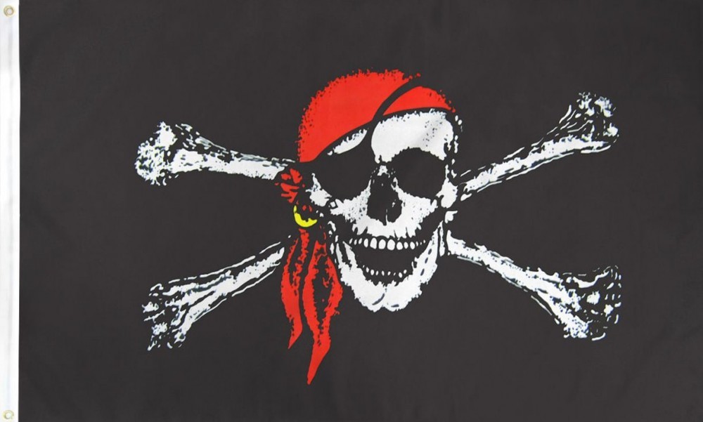 2'x3' Jolly Roger Pirate Flag