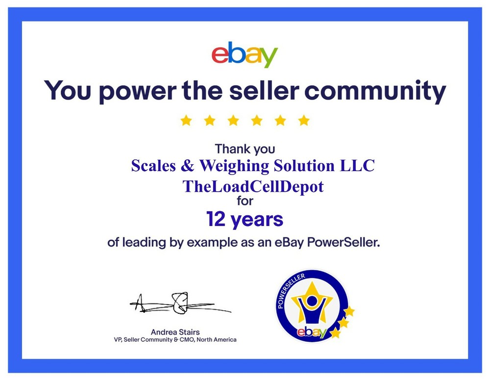 5000 LB CALIBRATED S-TYPE LOAD CELL INDICATOR CRANE SCALE TENSION/ COMPRESSION