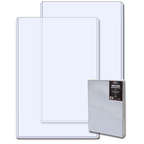 Pack /10 BCW 12x18 Hard Plastic Topload Photo / Print Holders 12 x 18 toploaders