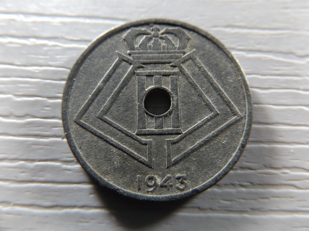 Belgium 1943 25 Centimes