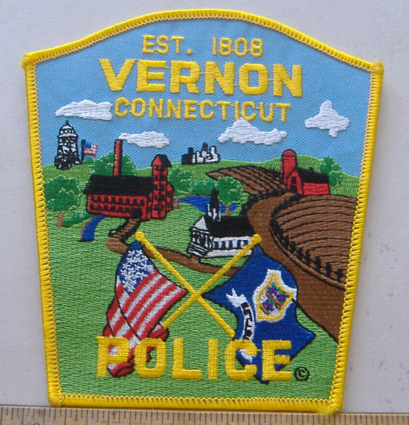 VERNON   CONNECTICUT  POLICE FABRIC   PATCH