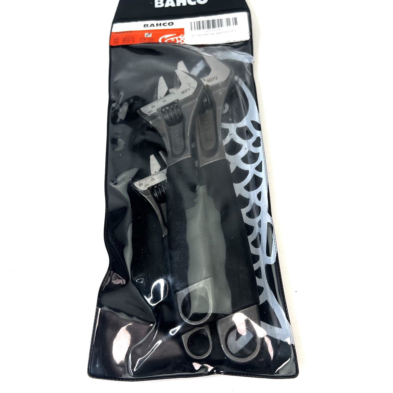 Bahco ADJUST3-90 Adjustable Wrench Set w/ Rubber Handle 6, 8, & 10in.