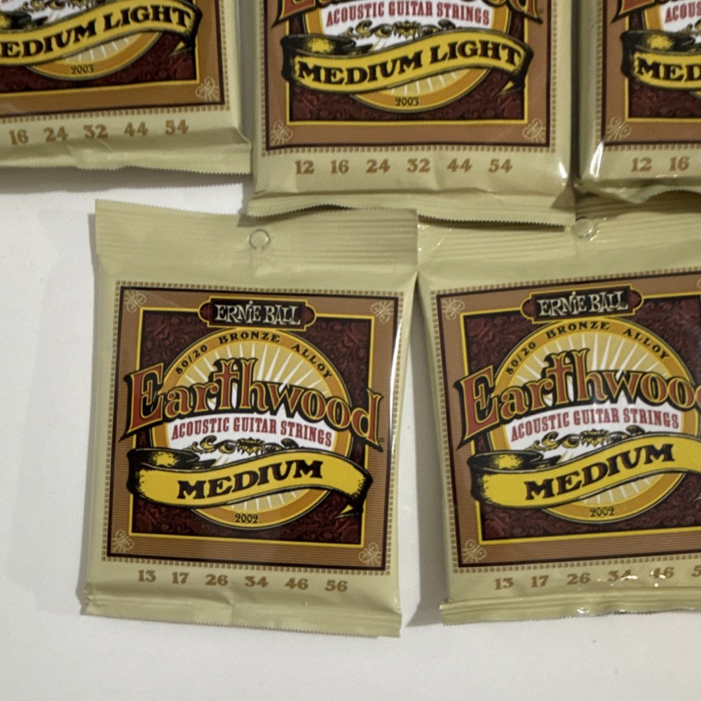 Acoustic guitar string lot - 18 sets - sealed packages