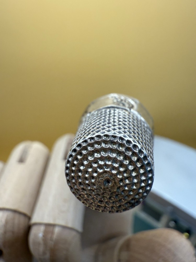 Vintage Sterling Silver Thimble, size 8”