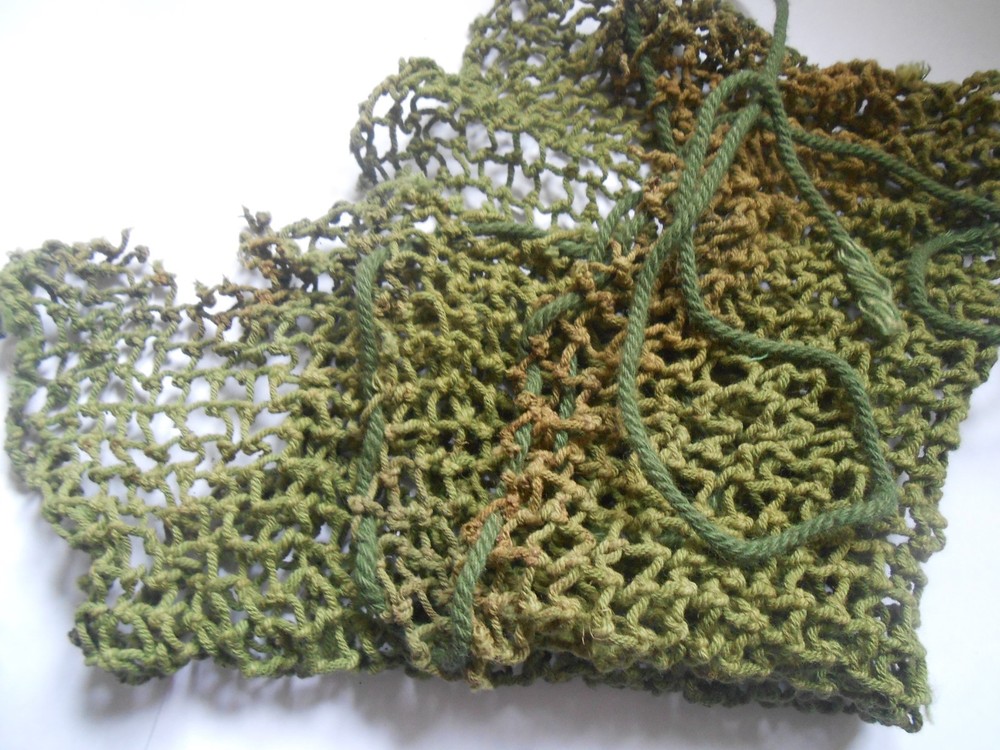 light green   cotton  Helmet net   British Army second war issue