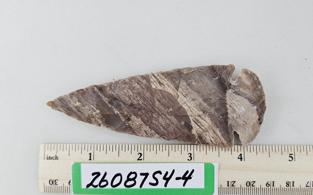 4.25" Spearhead - Lance Head - Drill Point - Hand Knapped Agate