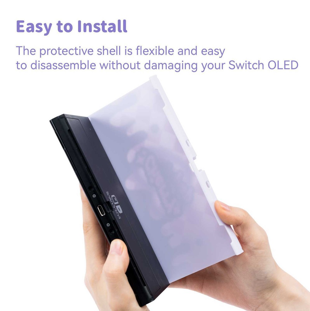 GeekShare Case for Nintendo Switch/OLED HardShell Silicone Joycon Cherry Pop