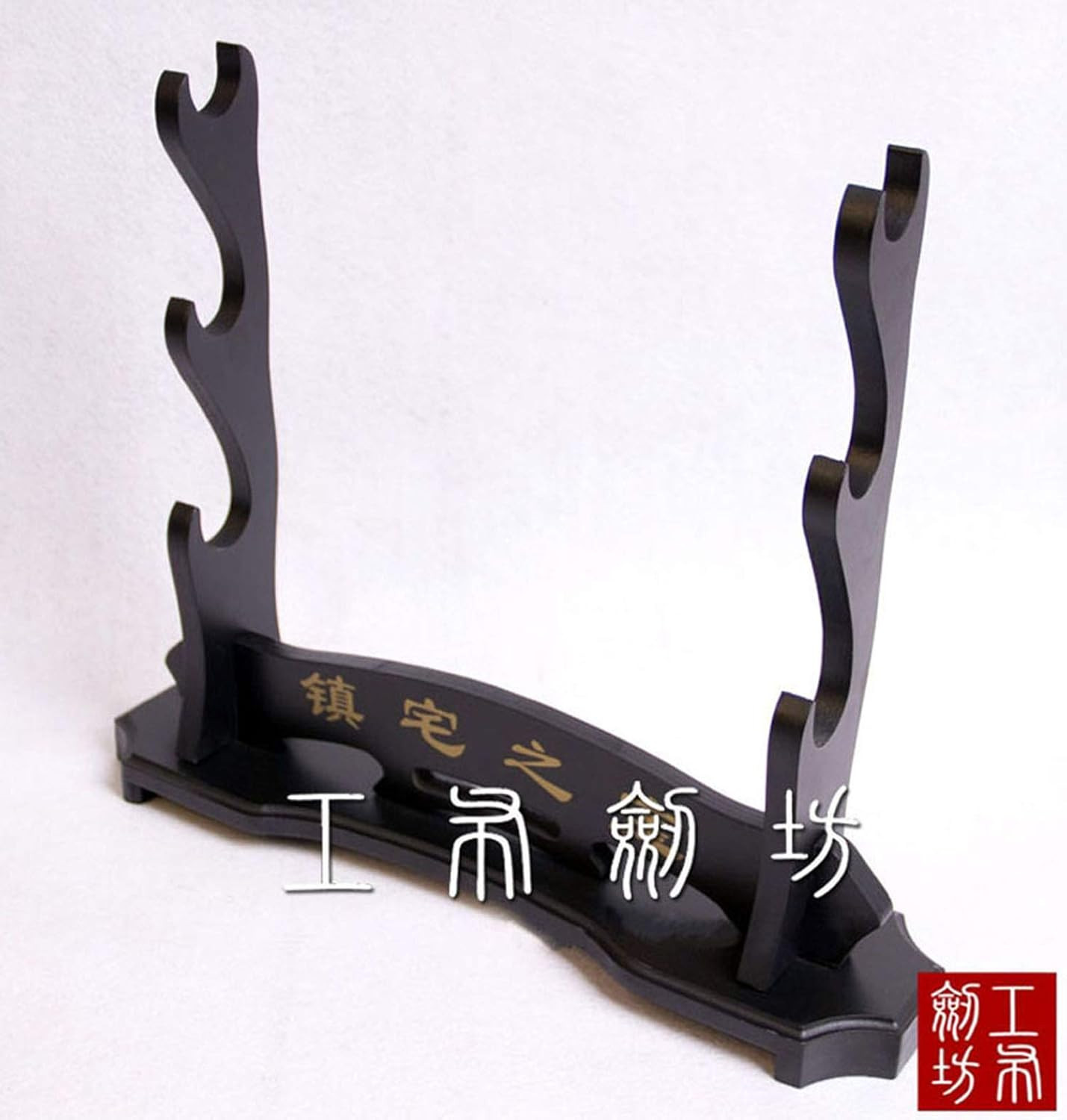 3 Layer House Treasure Samurai Sword Katana Wakizashi Tanto Stand Holder Display