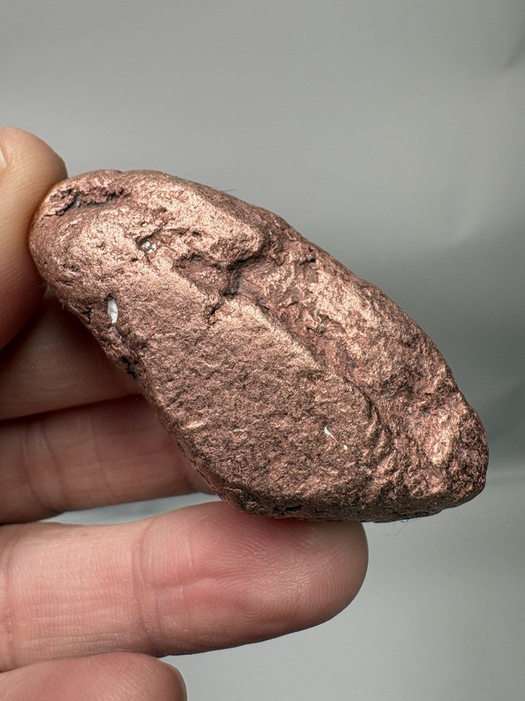 Pure Native Michigan Solid Copper Nugget Specimen Keweenaw Peninsula Mineral