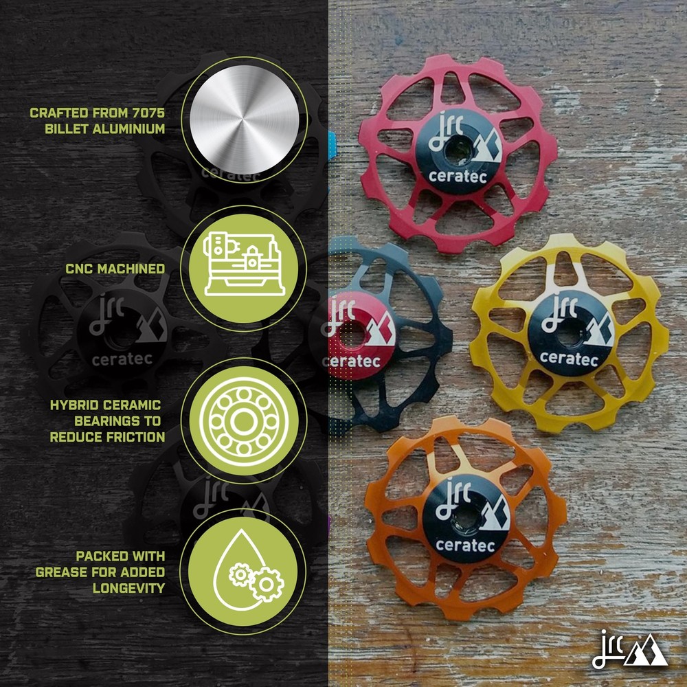 JRC Components 11T Ceramic Pulley Wheels - Purple