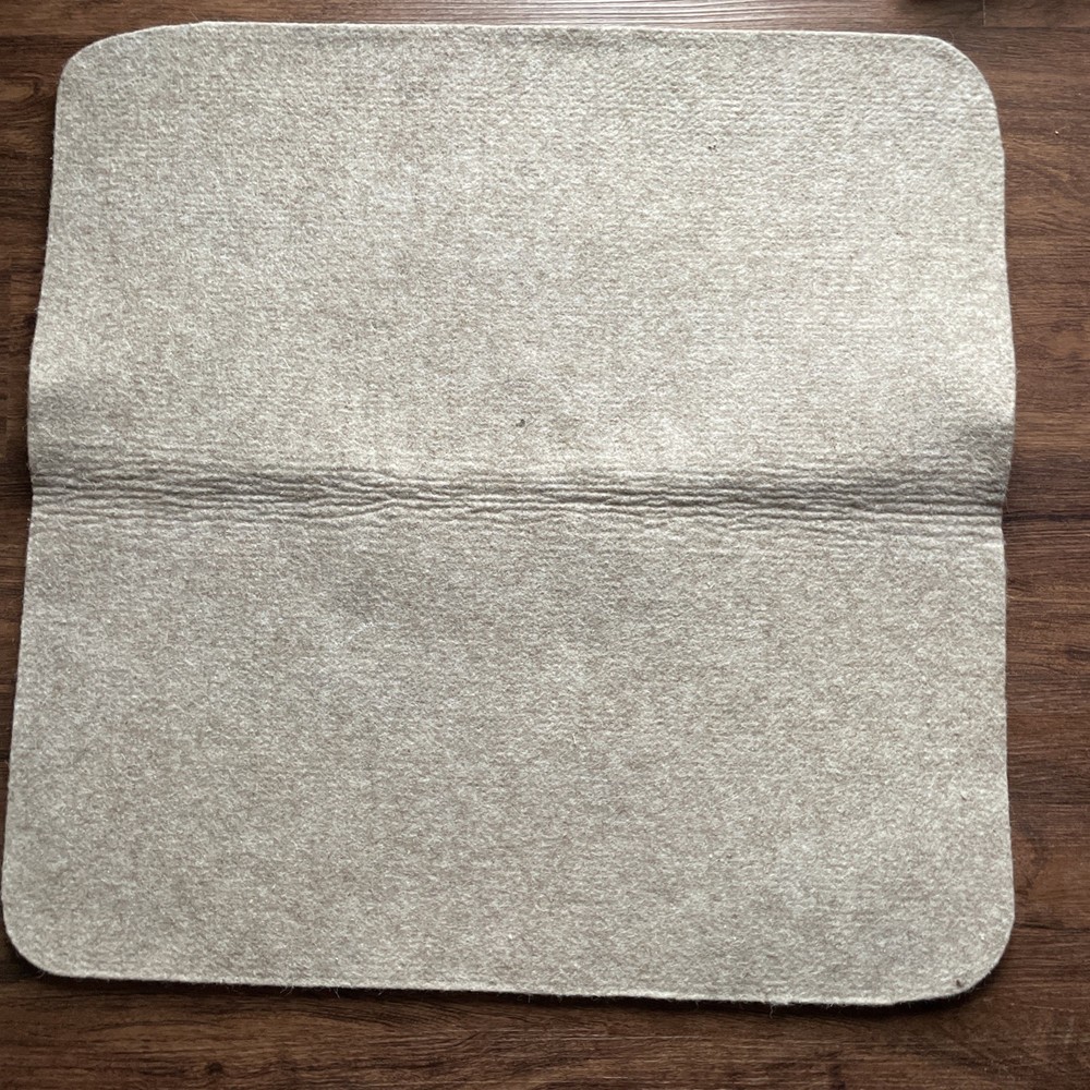 Wool Felt Blend Saddle Blanket Liner Tan 30x15