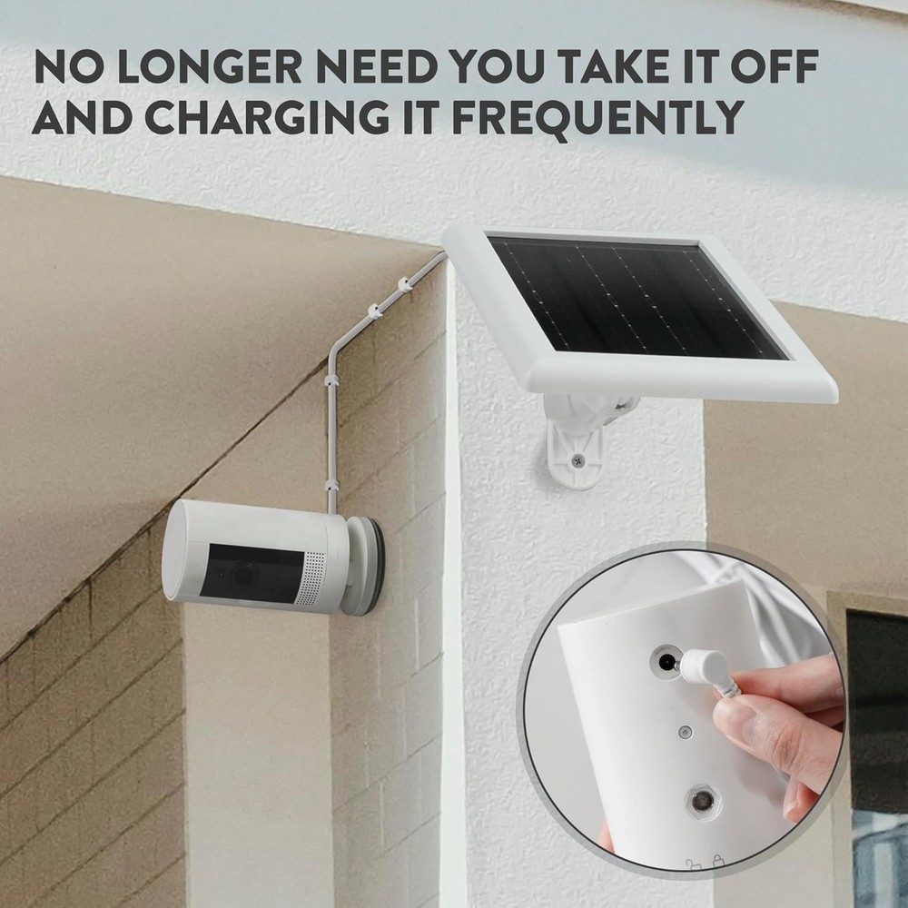 Ring Solar Panel(2nd Generation), 5W Panel Charger 2Pack White