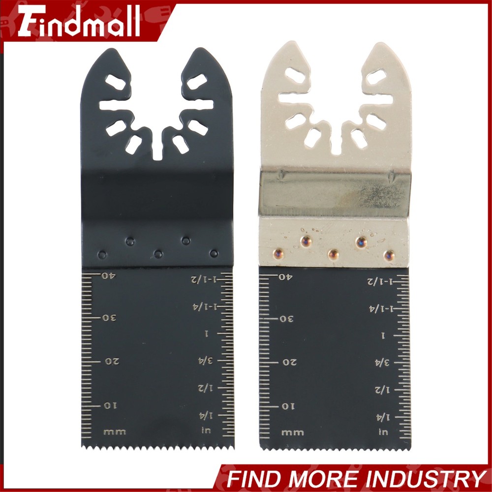 Findmall 43 PCS Universal Oscillating Saw Blades Quick Release Multi Tool Kit