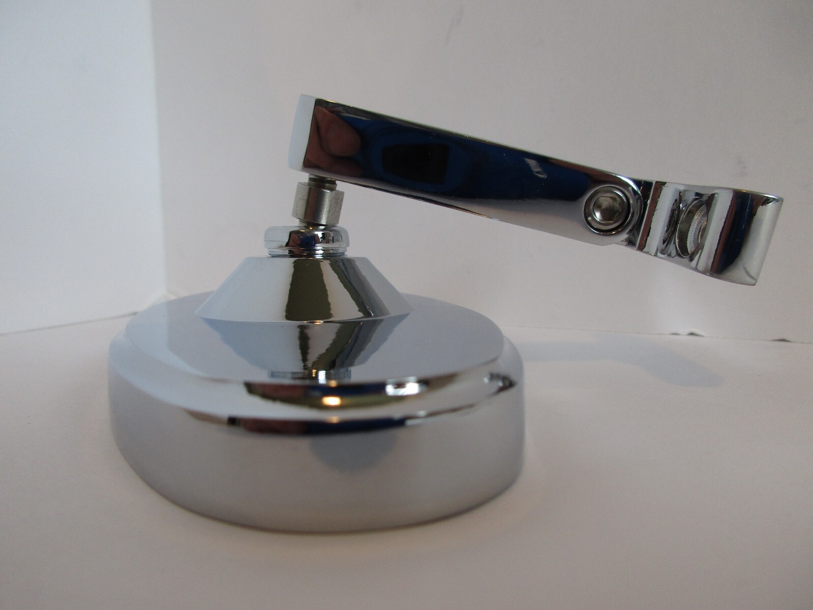 CHROME REAR VIEW MIRROR OVAL BOLT ON UNIVERSAL CUSTOM CLASSIC HOT ROD #6616