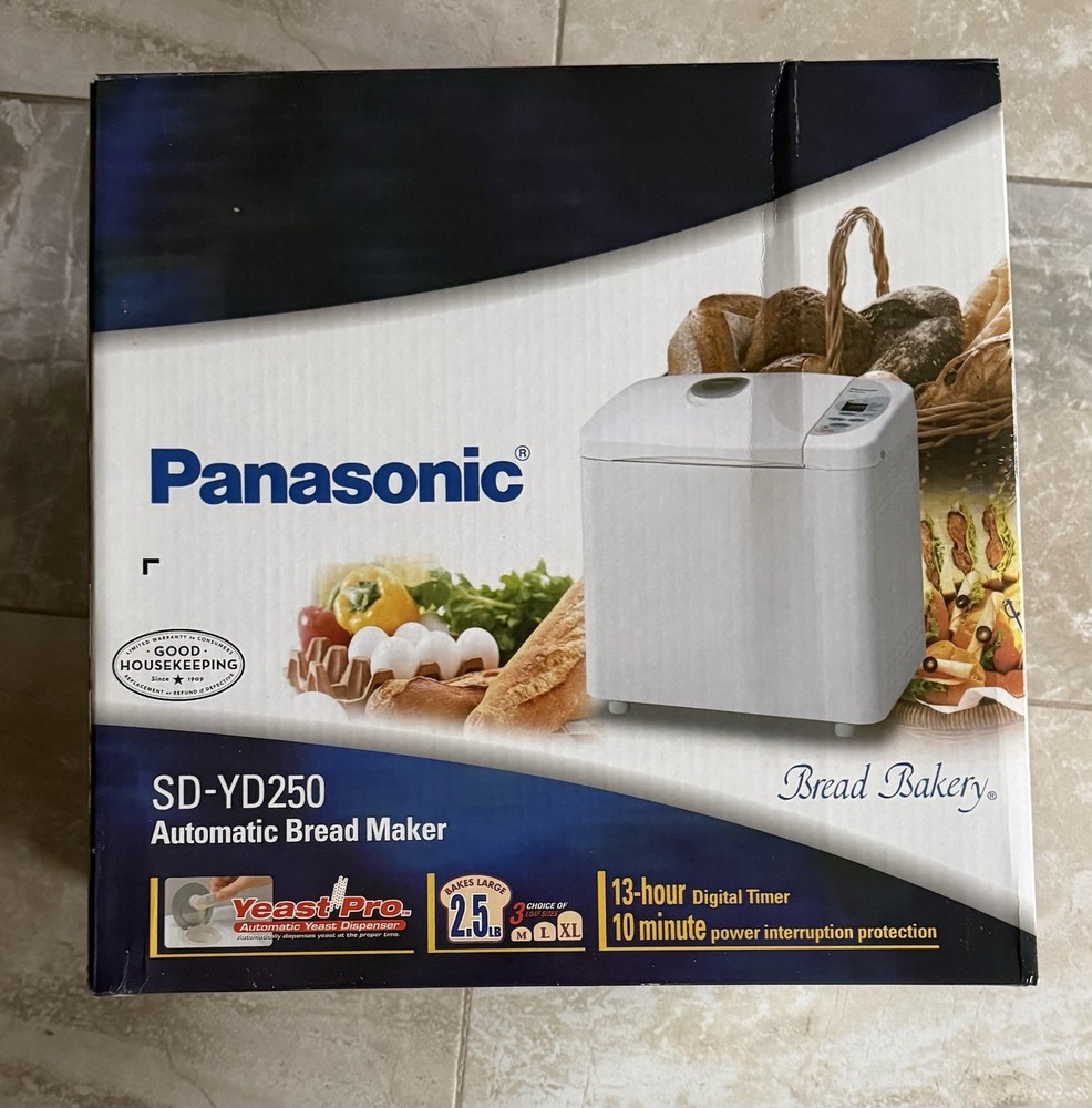 Panasonic SD-YD250 Automatic Bread Maker Machine w/ Yeast Dispenser