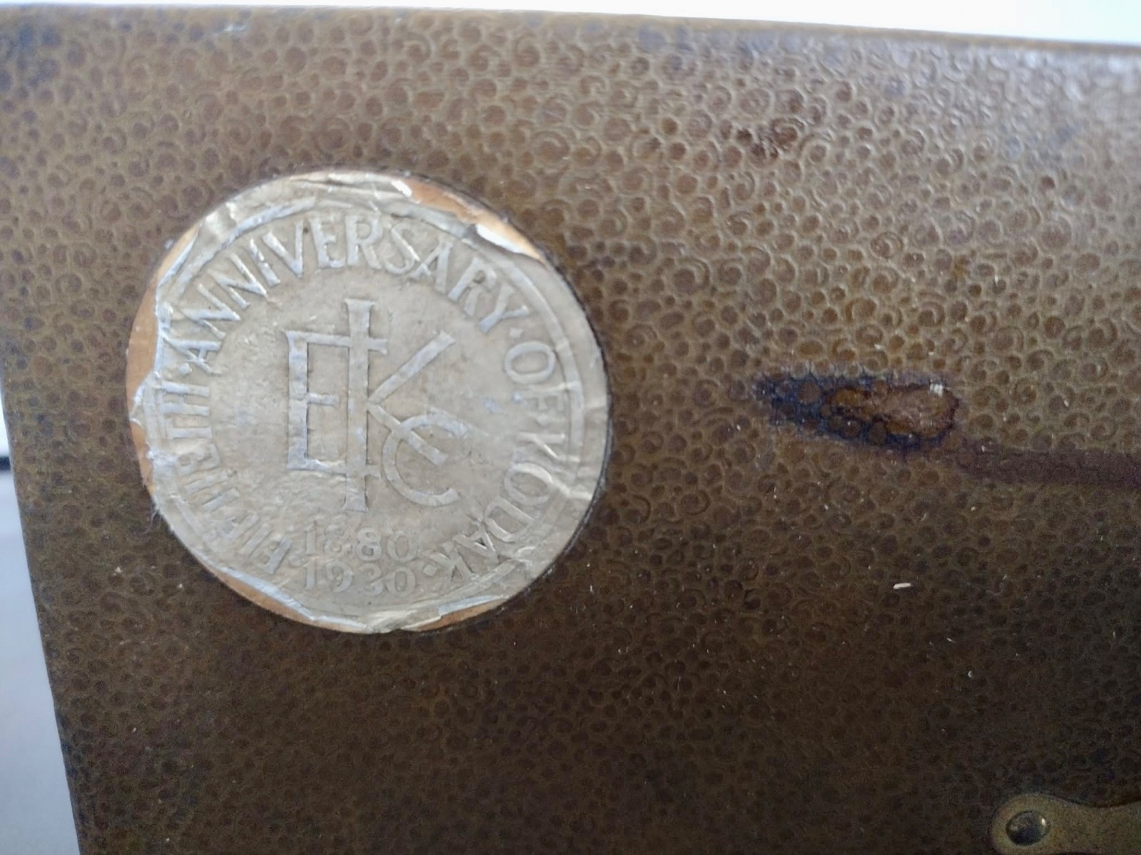 Vintage 1880-1930 50th Anniversary Brown Kodak Box Camera