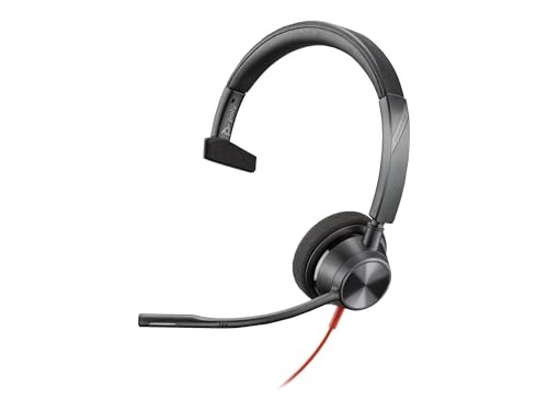 POLY BLACKWIRE 3310 MICROSOFT TEAMS CERTIFIED HEADSET +USB-C/A ADAPTER TAA
