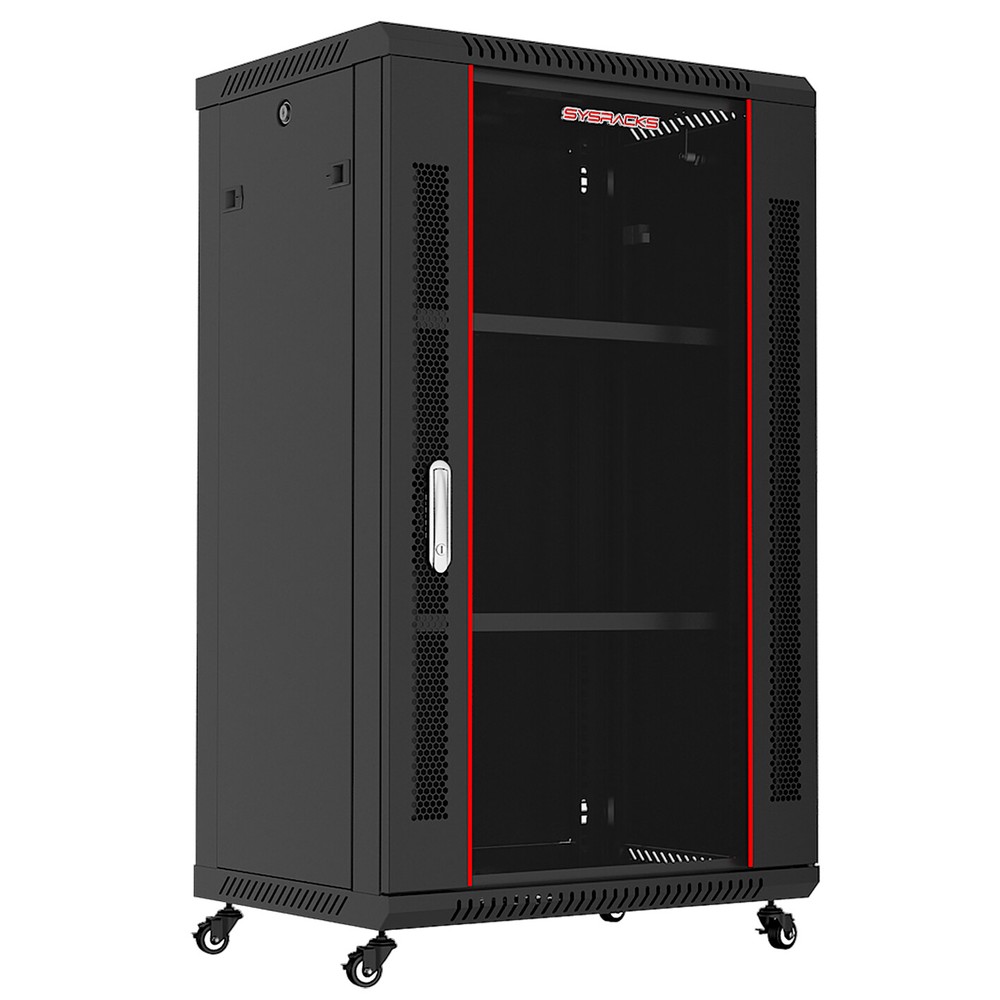 Sysracks 18U 24" Deep Wall Mount IT Network Server Rack Cabinet Box