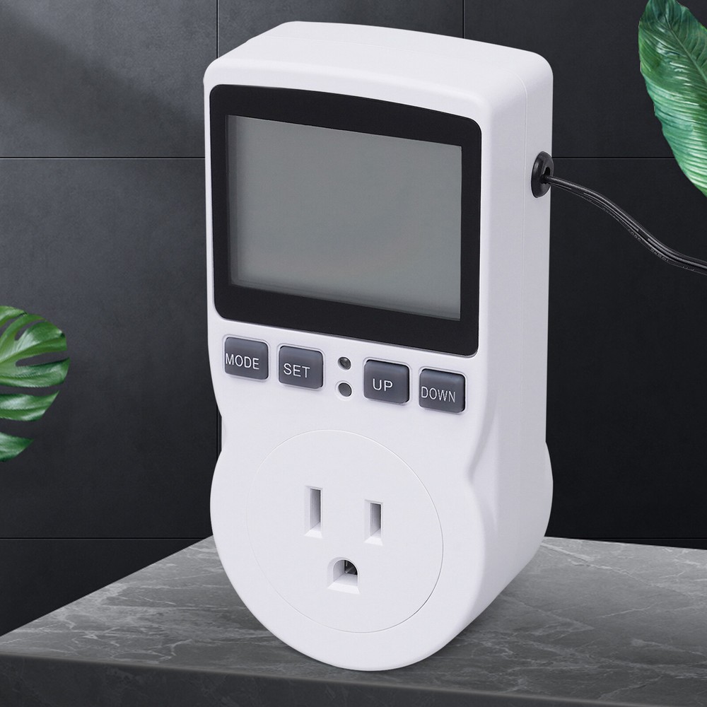 LCD Digital Plug in Thermostat Timer Switch Socket Temperature Controller Switch