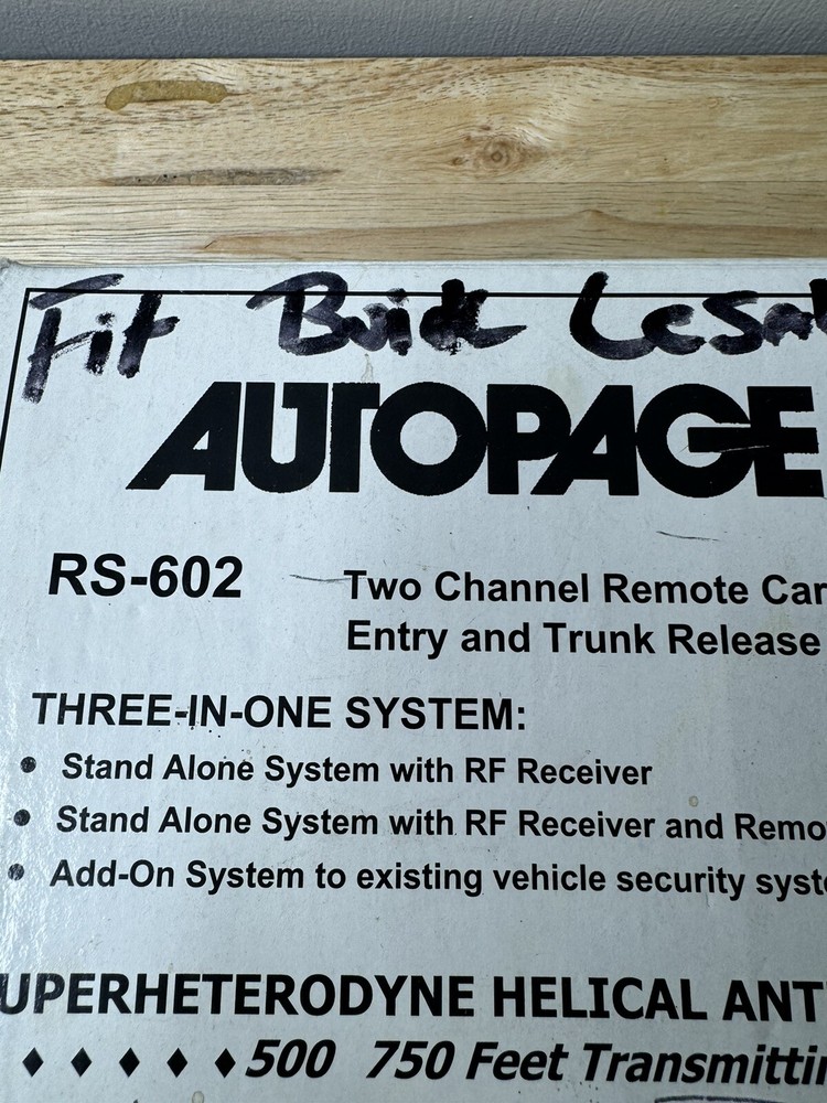 AutoPage RS-602 NEW Open Box