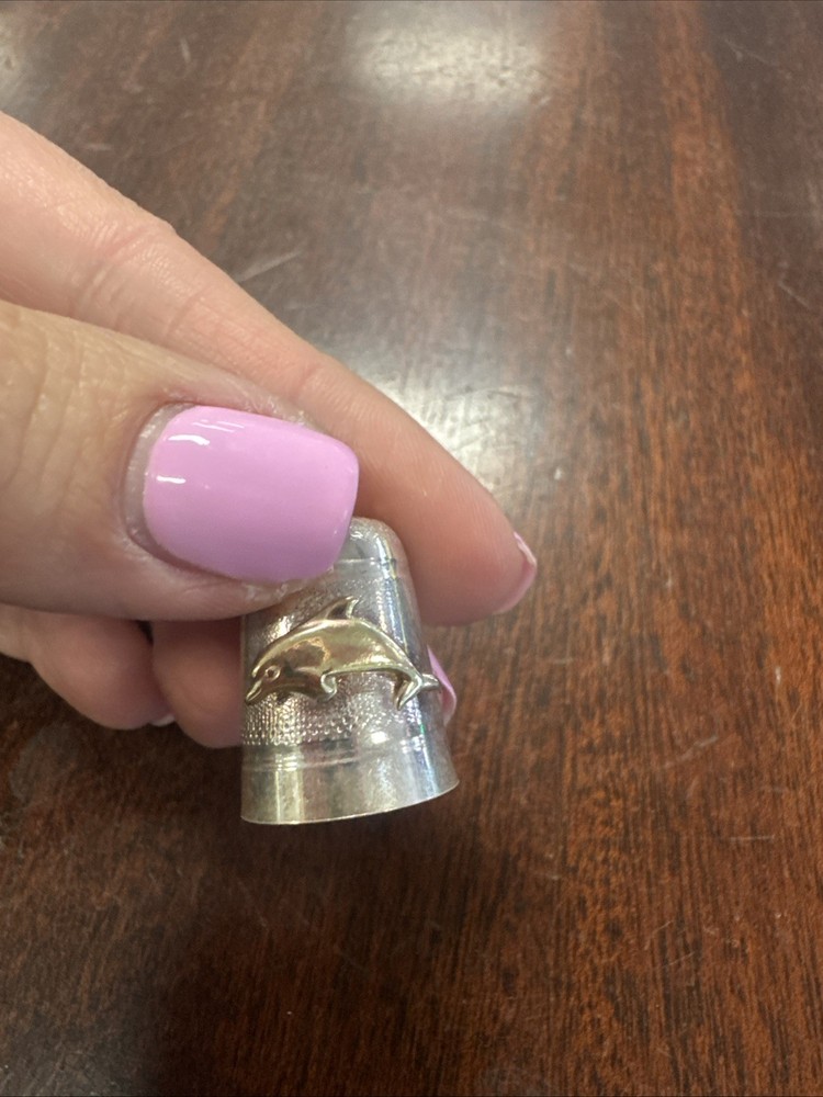 Sterling Silver Thimble Dolphin