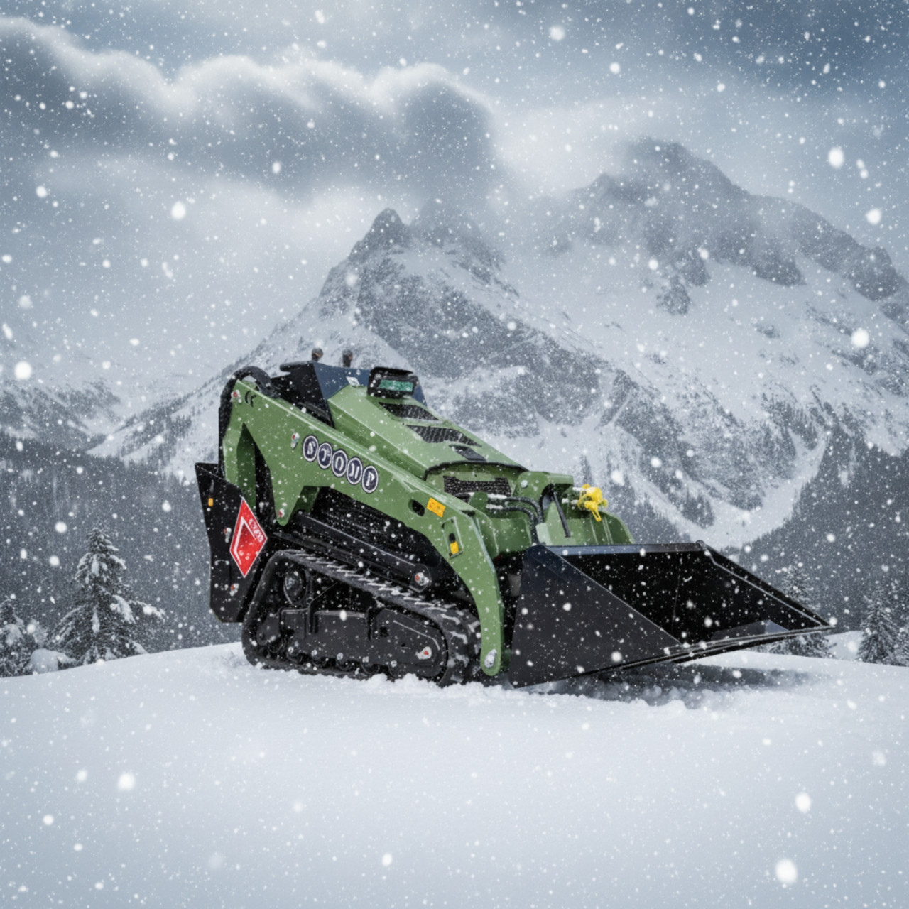 TYPHON Stomp V1000 Kubota D1105 Diesel 24.4hp Skid Steer Hydraulics Full Control