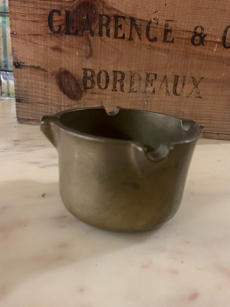 vintage BRASS ASHTRAY