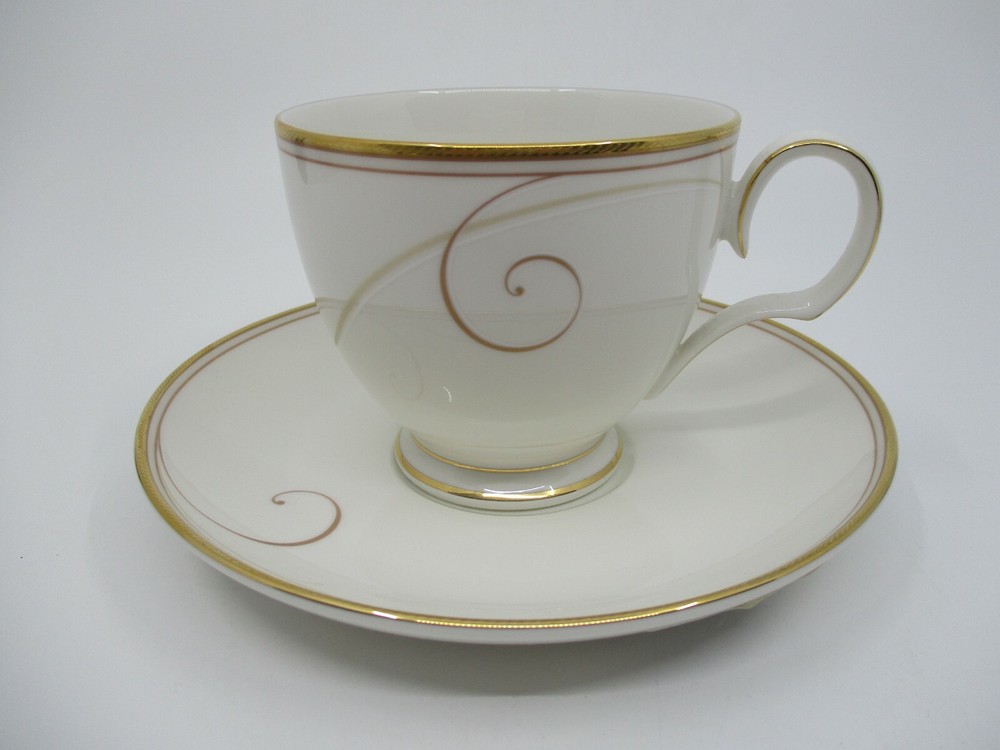 NORITAKE GOLDEN WAVE CUP & SAUCER  - 3"   0307F