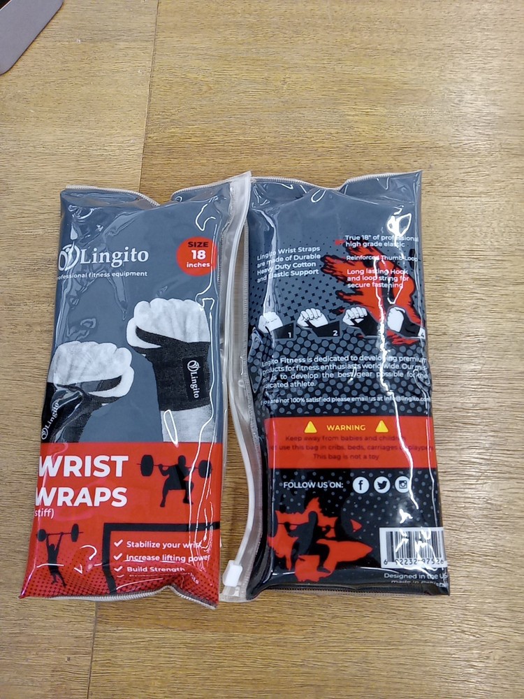 Lingito Wrist Wraps  For Work Out Weight Lifting Bundle (2)