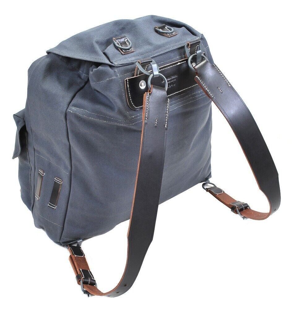 German WW2 Luftwaffe Rucksack with Leather Straps