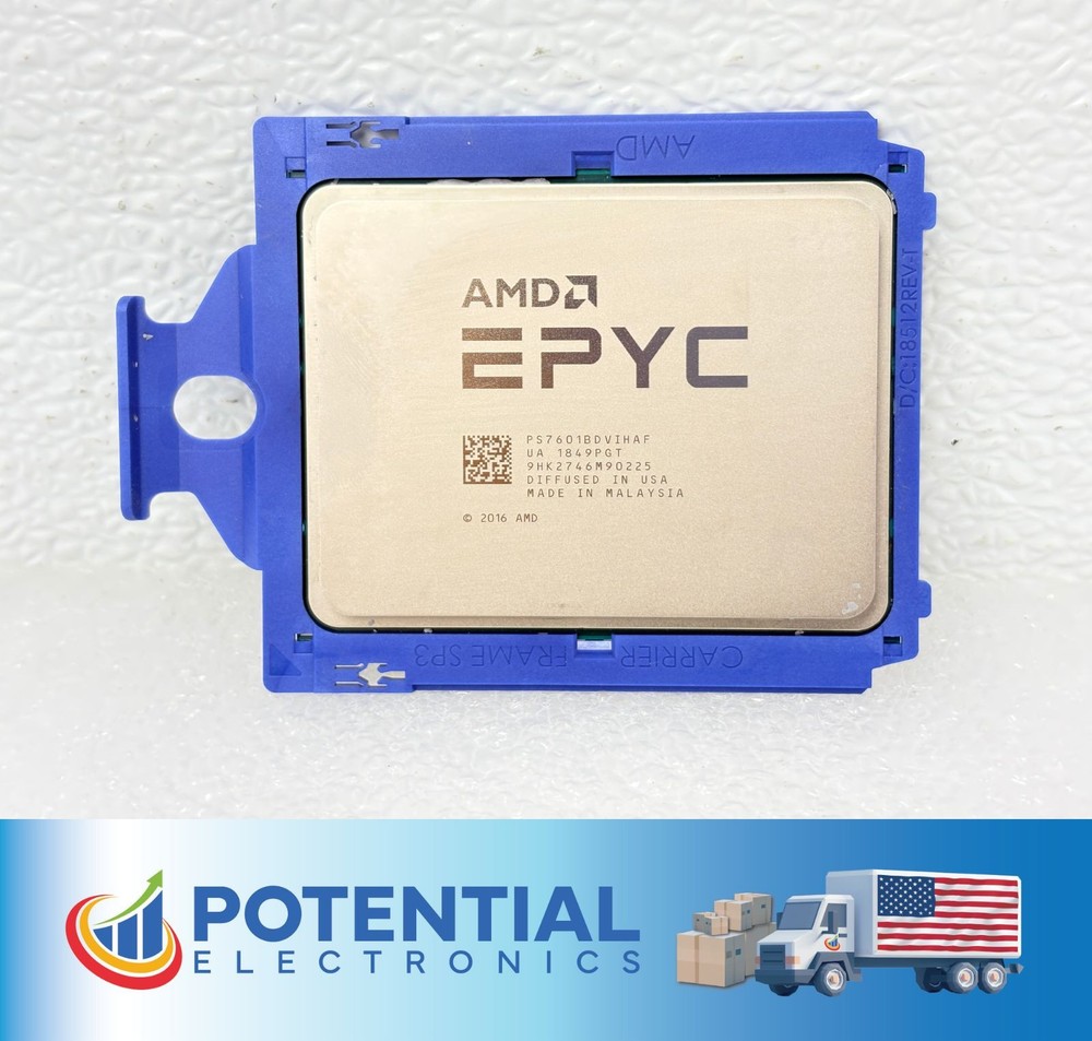 Pre Owned | AMD EPYC PS7601BDVIHAF 7601 Series 32-Core Processor