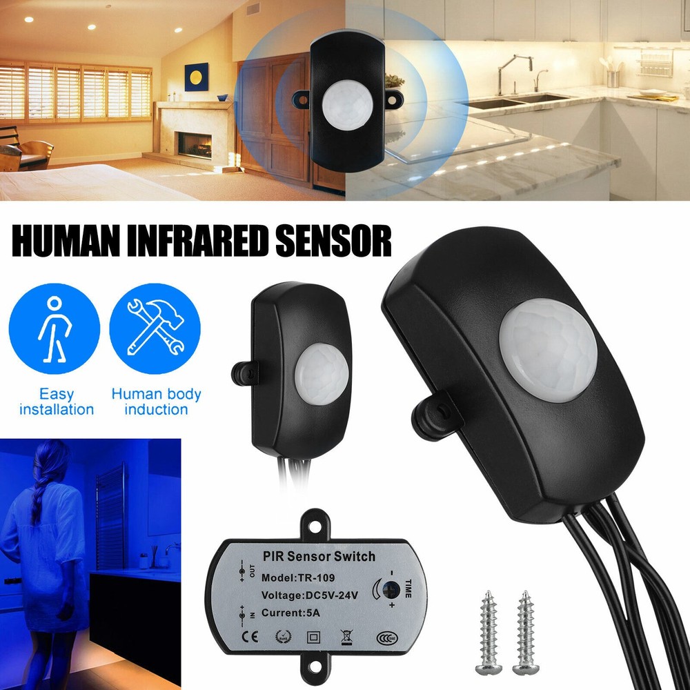 Universal USB Port Detector PIR Motion Sensor Switch For Led Light Strip