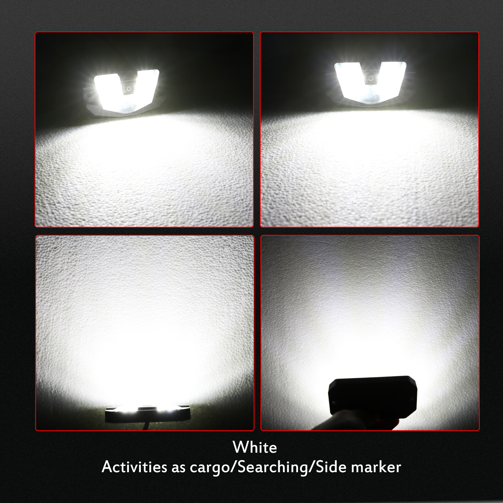 for Can-am Maverick X3 MAX UTV Interior LED Dome Lights Roll Bar Mounts ATV 12V