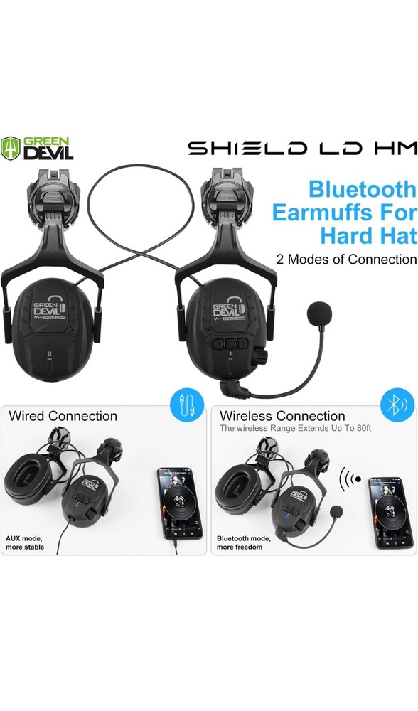 Casco de seguridad casco duro con visera y Bluetooth￼