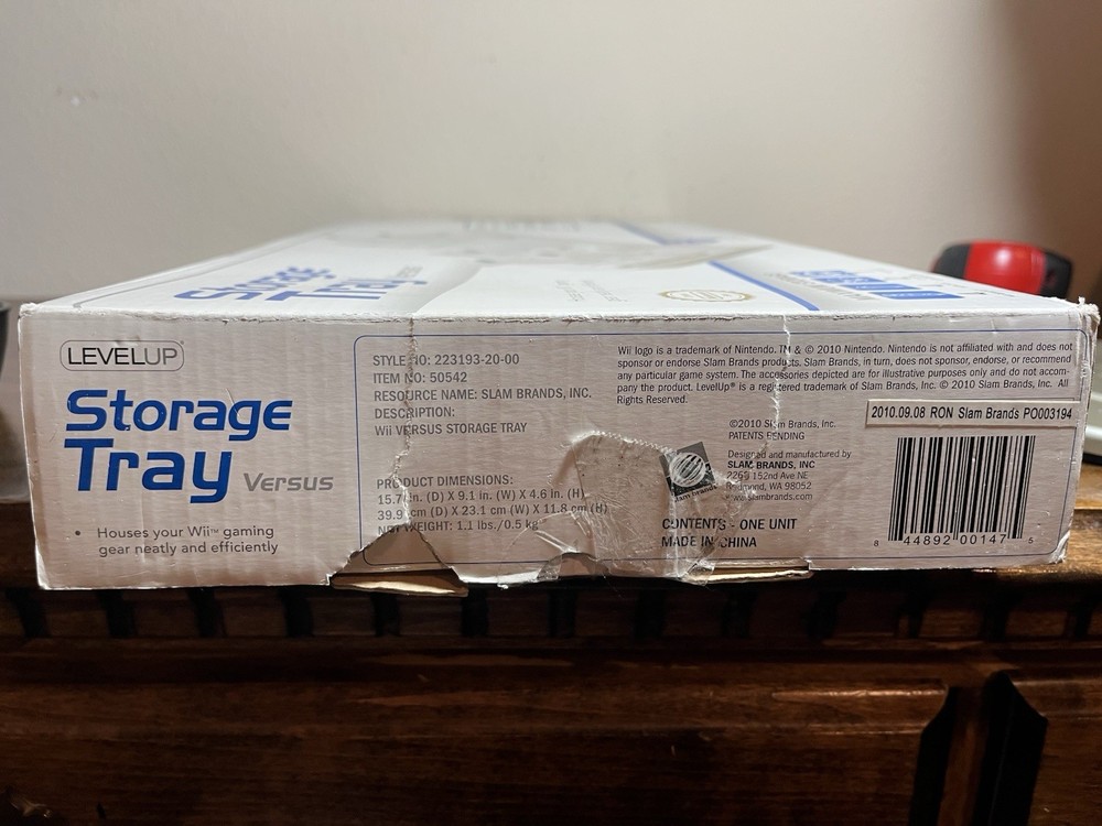 Nintendo Wii Storage Tray Versus Maximum Storage LevelUp