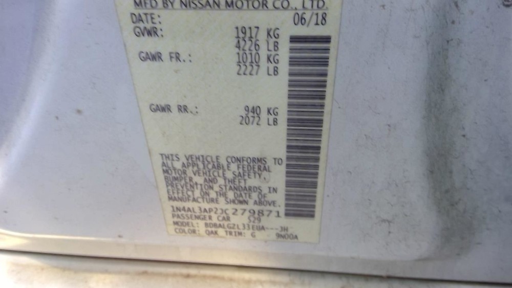 ALTIMA 2018 Exhaust Fluid Pump 5486078