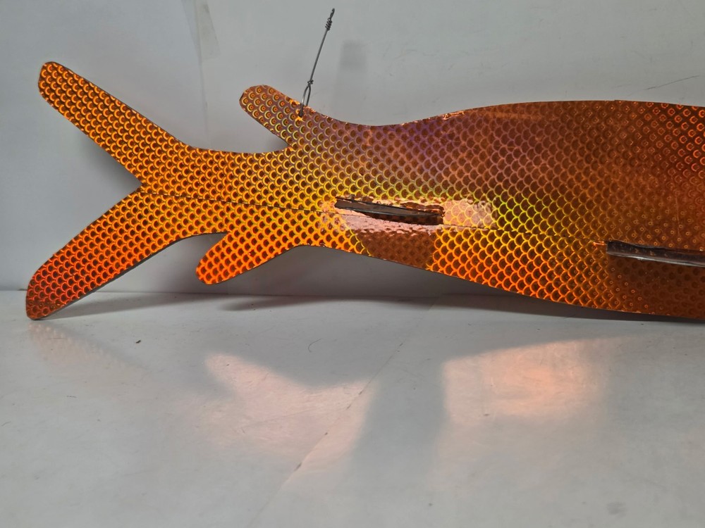 24" Copper Plexiglass Sturgeon Fish Spearing Decoy