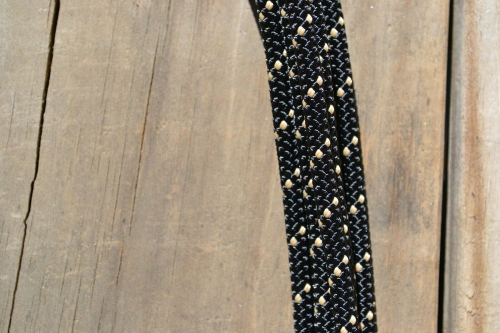 1/4" Kernmantle Braid Get Down Rope - 14' Long - Black/Tan