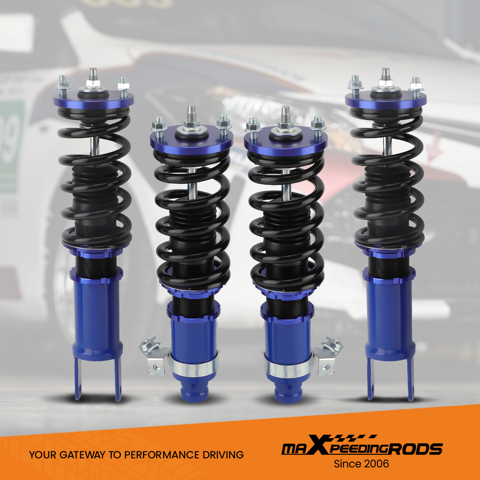 MAXPEEDINGRODS STREET ADJUSTABLE COILOVERS FOR HONDA CIVIC 92-00 INTEGRA 94-01