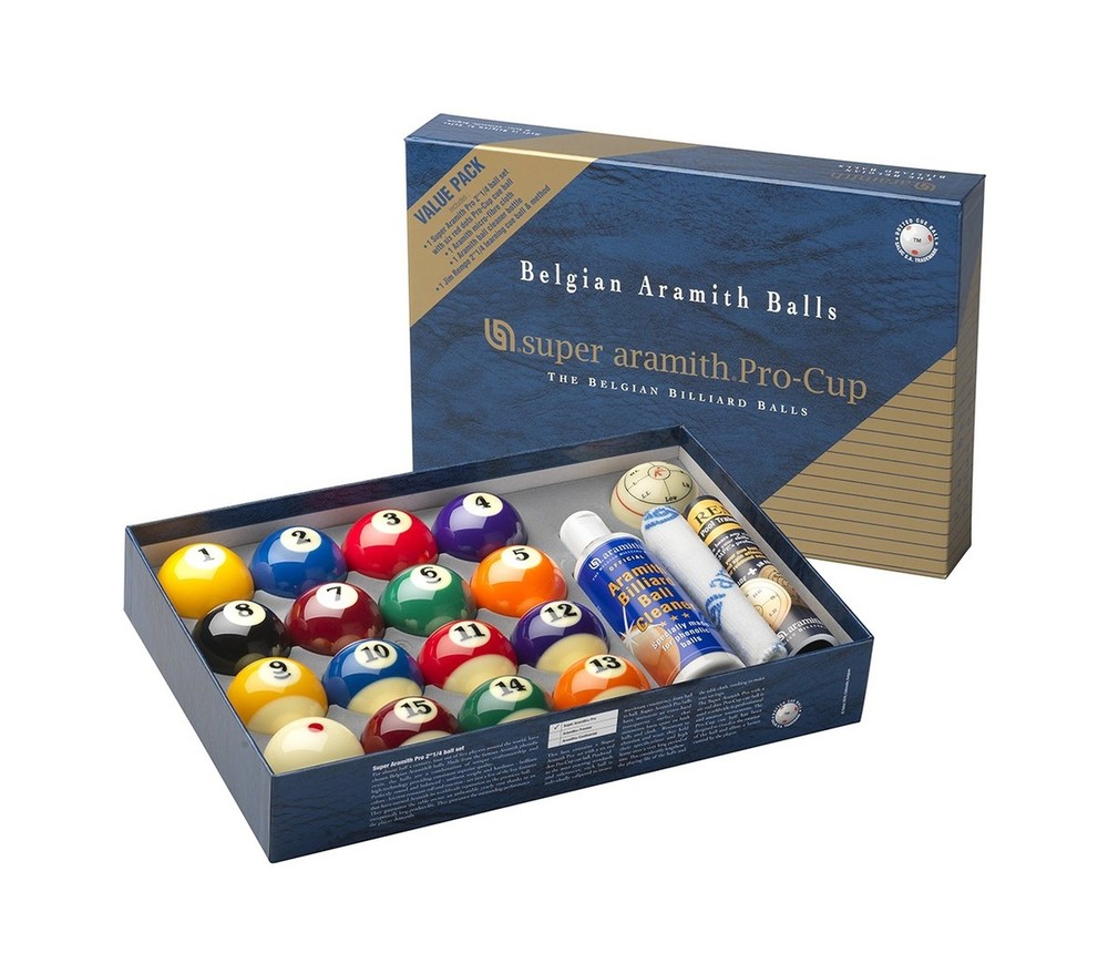 Super Pro Aramith Pool Balls - VALUE PACK