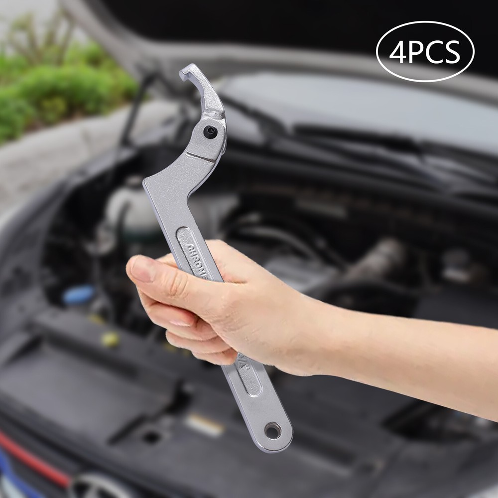 4pcs Nuts Spanner Wrench C Pin Spanner Hook Wrench Tool Kit Assy Set Adjustable