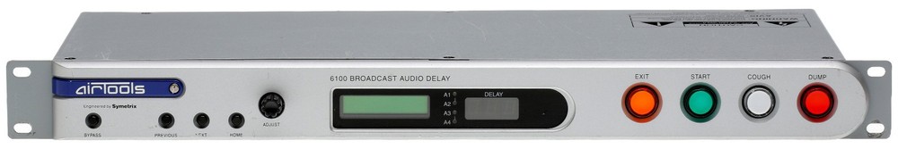 Symetrix Airtools 6100 Broadcast Profanity Delay AES Digital Audio DUMP Button