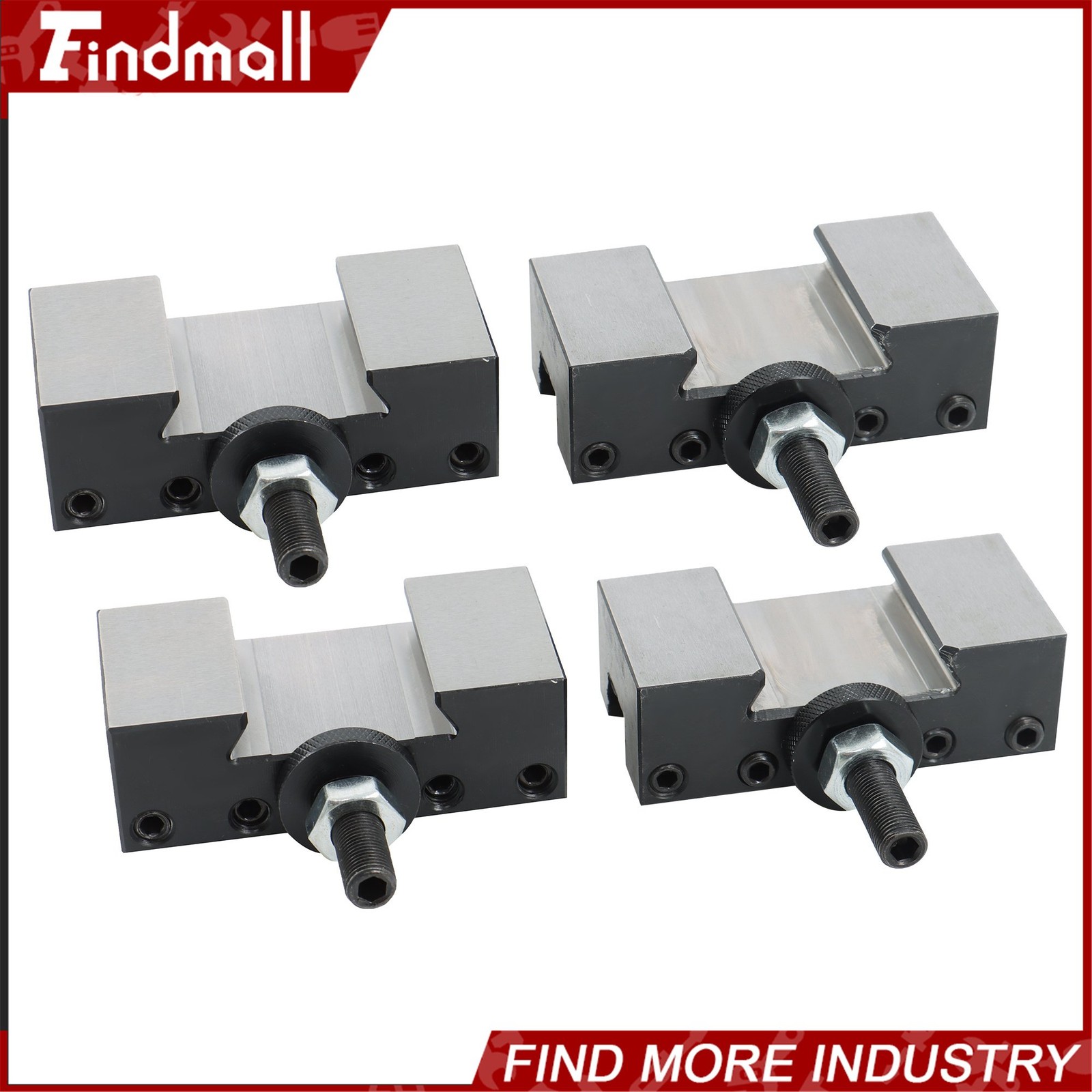 Findmall BXA Tool Post Tool Holder 4 Pc For 250-201 250-201XL 250-202 250-202XL