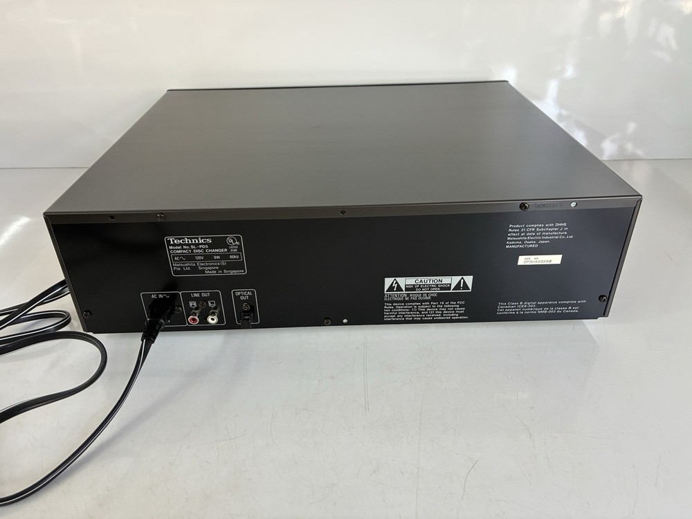 Technics SL-PD5 CD Changer 5 Disc Rotary CD Changer With Original Box