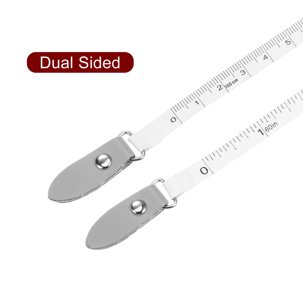 Round Retractable Tape Meter 150cm/60 Inch, Grey