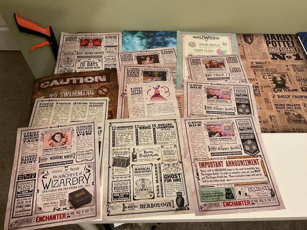 Harry Potter Cheat Sheets Job Lot