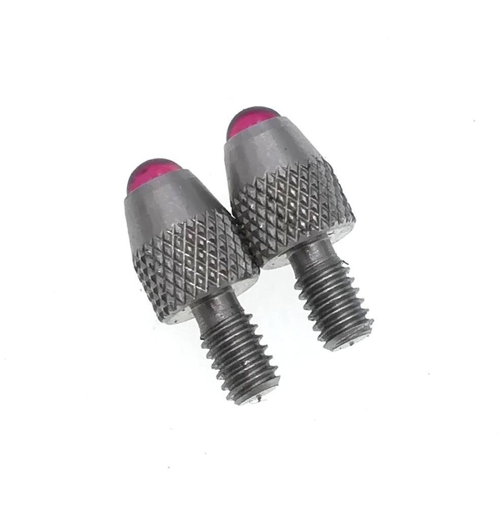 2 Ruby Ball Contact Points For Starrett Mitutoyo Inch Indicator 4-48 UNF